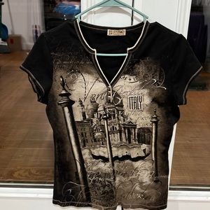 🐼🌙Blue Canyon Venice Night shirt Size Medium